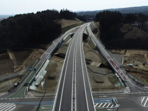泉沢地区道路改良工事