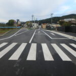 市道小久慈線長内橋北袂交差点改良舗装工事